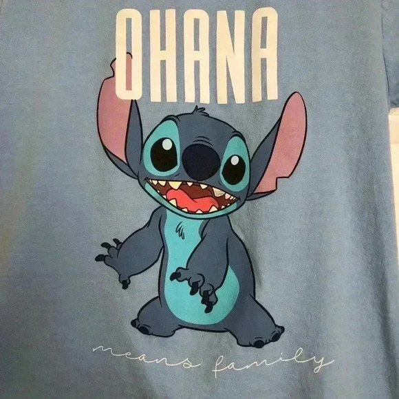 Disney Stitch T-Shirt Blue Size Medium - Picture 3 of 16